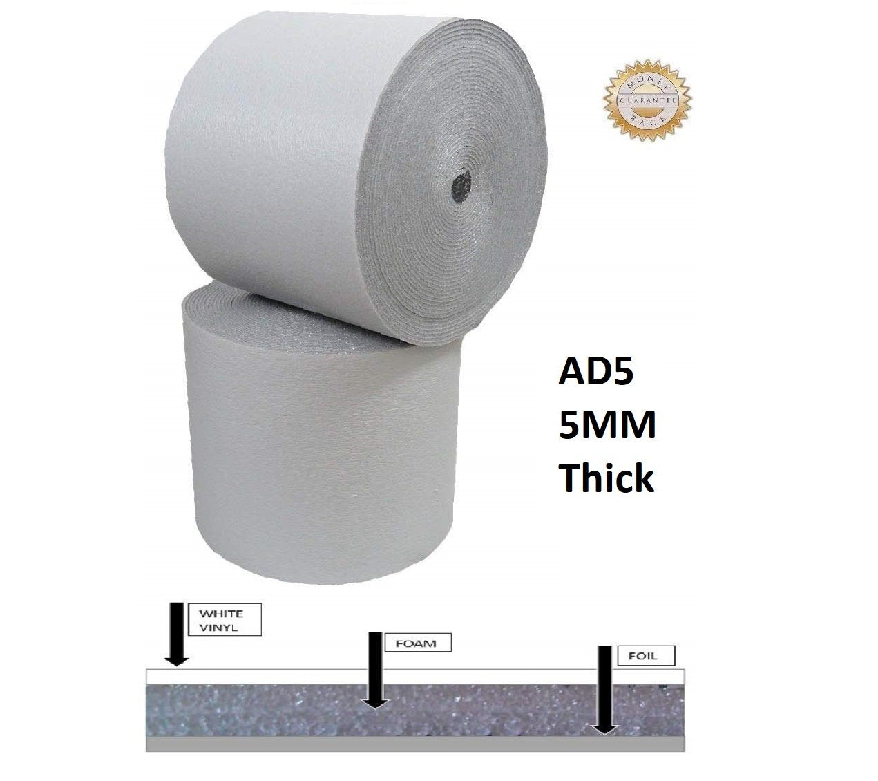 Super Shield 1/4 Inch White Foil Reflective Foam Core Insulation