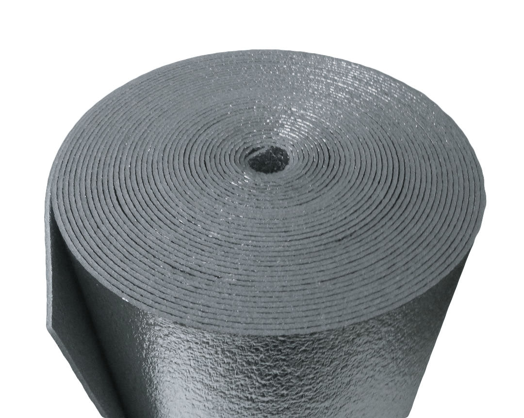 16 sqft (4' X 4' ) 1/4 R8 Reflective Foil Insulation Spiral Duct Pipe Wrap Foam Core (4' X 4' ) 1/4 R8 PREMIUM