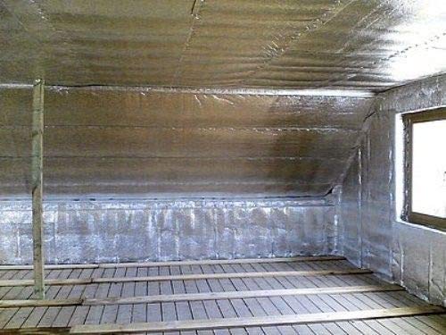 80sqft (4' X 20' sqft) R8 Reflective Foil Insulation Spiral Duct Pipe Wrap Foam Core 80sqft (4' X 20' sqft) R8 PREMIUM