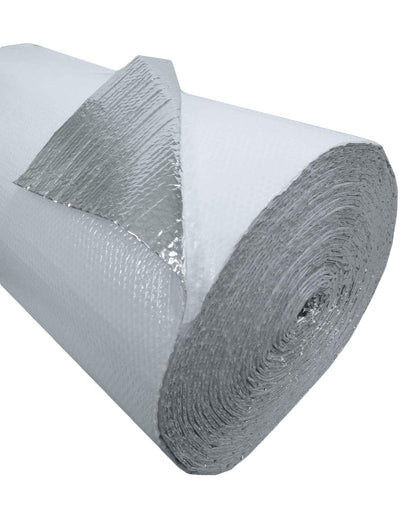 (16sqft) Double Bubble Foil White  (4ft x 4ft)  Reflective Foil/White Insulation Thermal Barrier R8