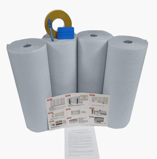 14'Lx7'H GDK White Foam 5 panels Core Insulation Kit 14L x 7H