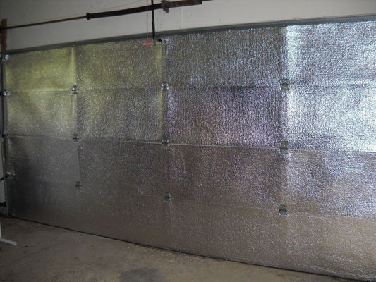 16'L X 7'H Kit (4 panels) NASA Tech Reflective 1 Car Foil Foam Core Garage Door Insulation Kit (4 panels)