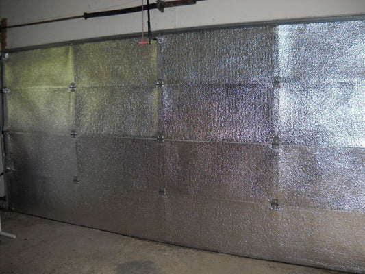 9'L X 7'H Kit (4 Panels) NASA Tech Reflective 1 Car Foil Foam Core Garage Door Insulation Kit (4 Panels)