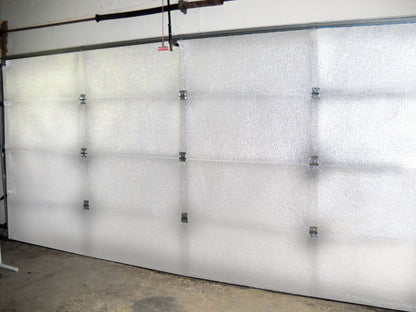 NASA Tech Reflective 1 Car White Foam Core Garage Door Insulation Kit 8'L X 8'H Kit (4 Panels)